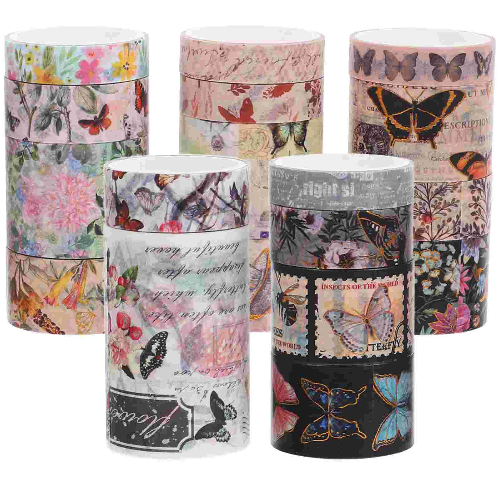 

18 Рулонов Ленты DIY Декор Ремесло Васи бабочка васи лента бумага Скрапбукинг японский печатный клей