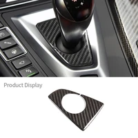 for bmwf82 f83 m3 f80 m4 2014 2015 2016 2017 2018 2019 real carbon fiber car gear shift knob base cover car interior accessories