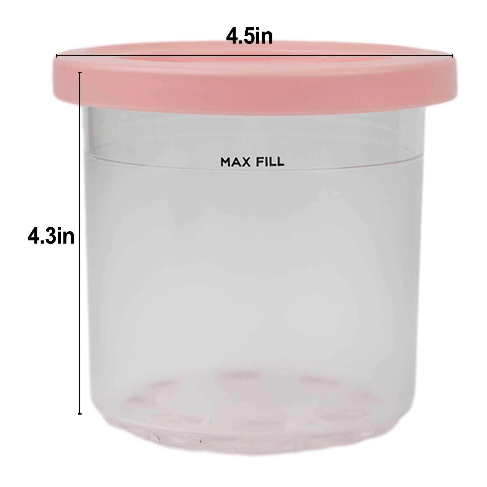 

Storage Tank Ice Cream Can With NC299AMZ 4 Pcs And Lids Compatible Ice Cream NC300s Pints Containers Replacement Box