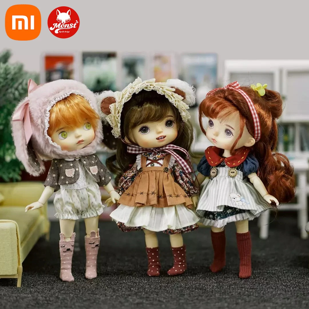 

Кукла Резиновая Xiaomi BJD Monst Savage Baby, шарнирная кукла на все тело, подвижная высота 20 сантиметров, детский подарок на день рождения, «сделай сам»,...