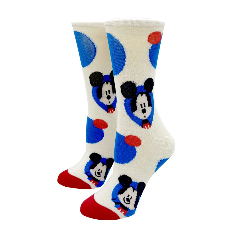 2023 New Disney Kawaii Women Socks Japanese Fashion Cartoon Cute Socks Mickey Minnie Daisy Donald Cotton Harajuku Funny Socks