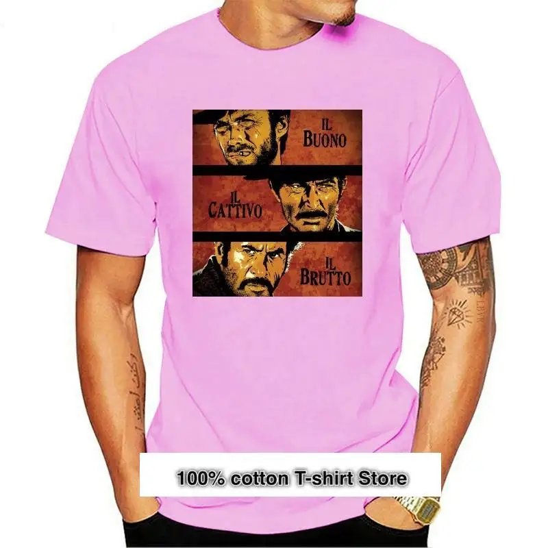 

Nuevo Clint Eastwood el Bueno, el feo y el malo camiseta hombres camiseta, ropa