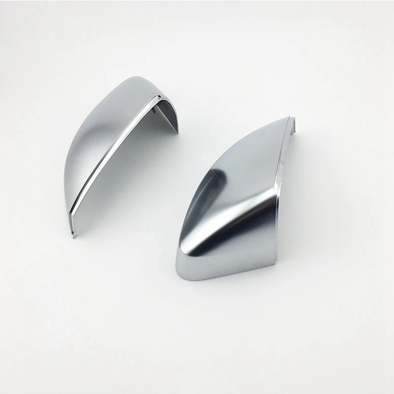 Чехол для автомобильного зеркала заднего вида Матовый хромированный
