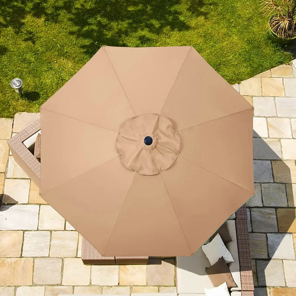 6/8 Ribs Patio Umbrella Cloth Without Stand 7.5/9/10ft Outdo