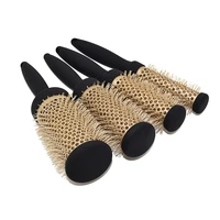 nano hairbrush thermal ceramic ion round barrel comb round comb hair brush hairdressing hair salon styling drying curling