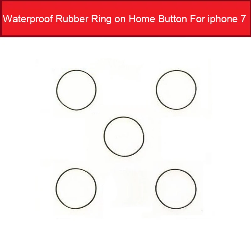

Водонепроницаемое резиновое кольцо для кнопки «Домой», запасные части для клавиш для iPhone 7, 8 Plus, силиконовое круглое кольцо, держатель прокладки