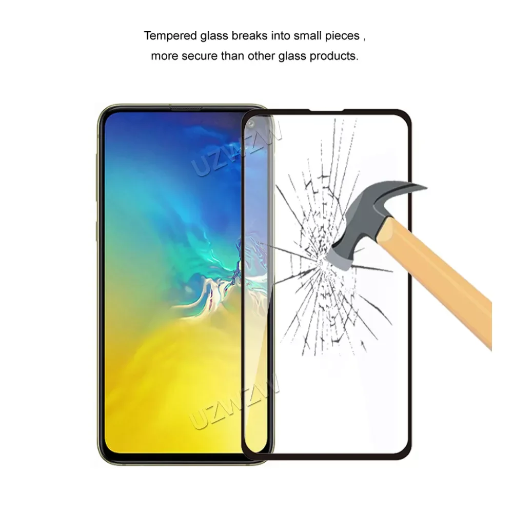 For Samsung Galaxy S10e Camera Lens Protecting Film & Full Coverage Protective Tempered Glass Phone Screen Protector