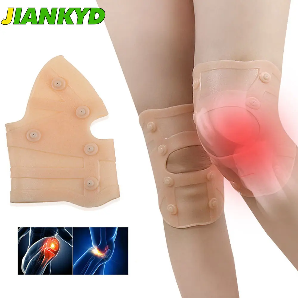 

1Pcs Magnetic Therapy Kneepad Knee Brace Compression Sleeves Joint Pain Arthritis Pain Relief Injury Recovery Protector Belt