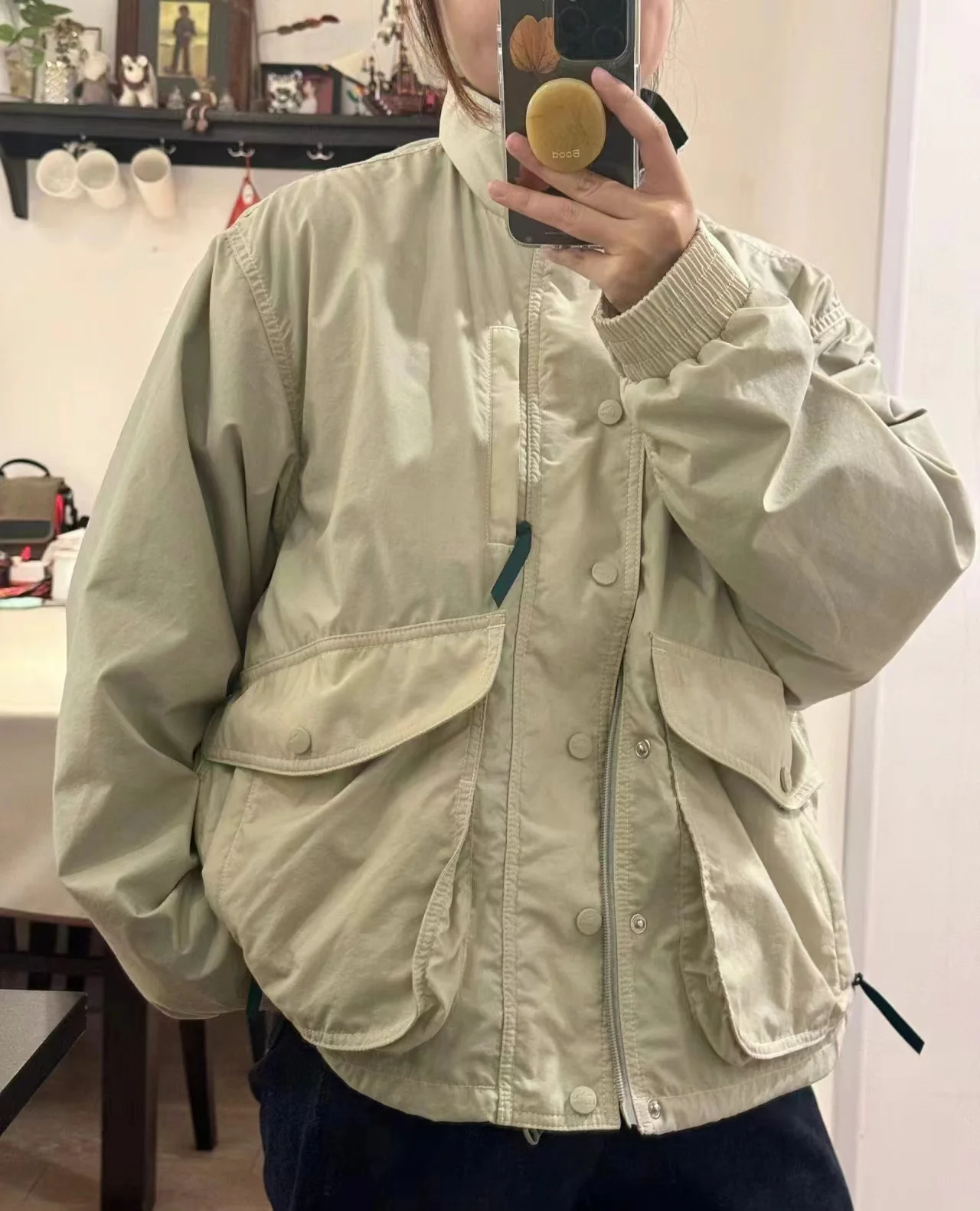 Водонепроницаемая нейлоновая куртка в стиле ретро для мужчин и женщин