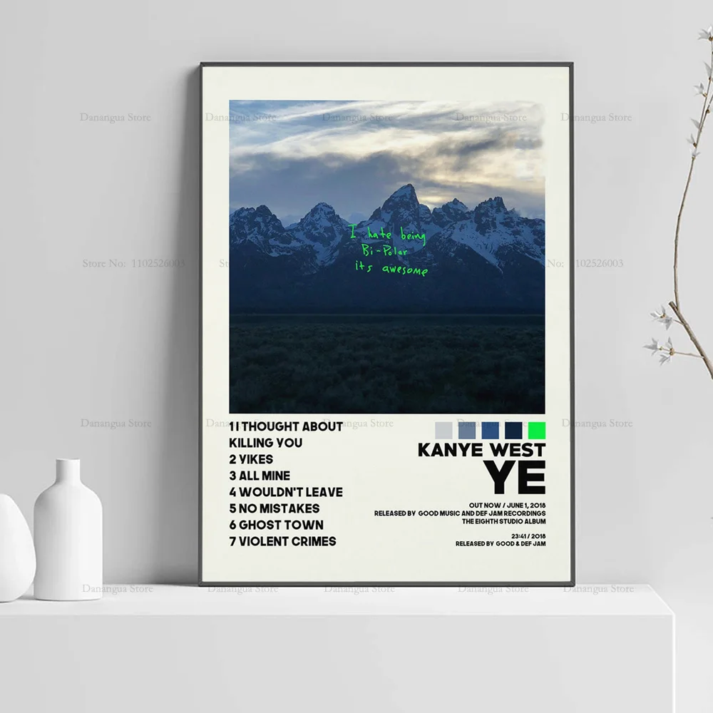 Kanye West Donda Выпускной красивый скрученный музыкальный альбом Обложка плакат HD