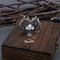 vintage viking warrior horned helmet necklace mens high quality symbol power statement stainless steel pendant viking jewelry