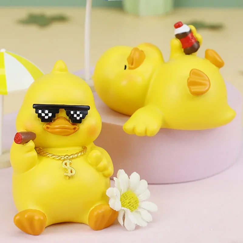 Momo Duck маленькая желтая утка слепая случайная коробка игрушка украшение кавайная