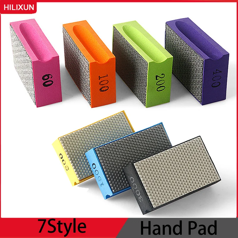 Diamond Hand Polishing Pads Tile Glass Abrasive Grinding Blo