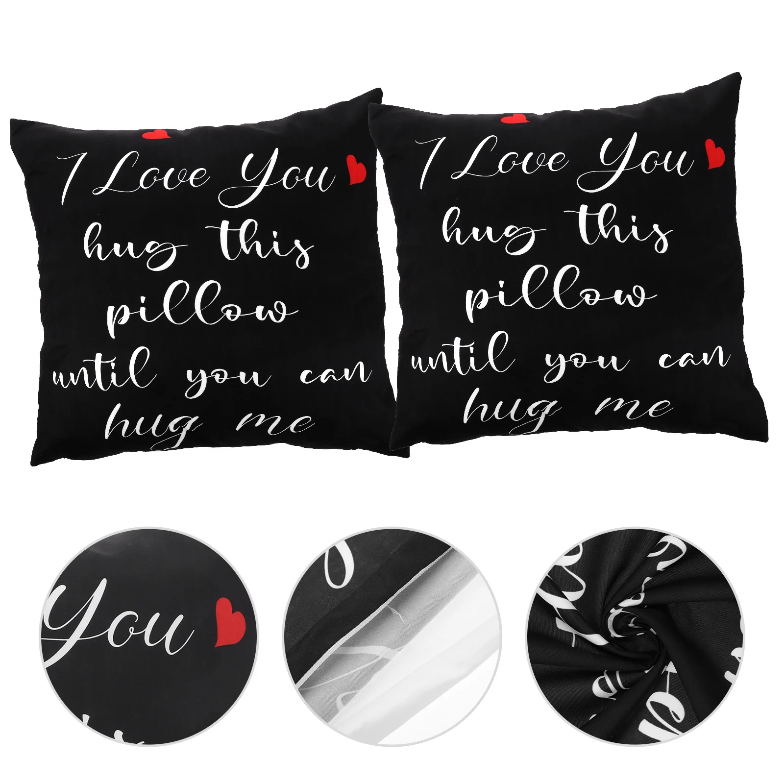 

Pillow Cover Throw Pillowcase Day Case Covers Valentine Cushion Valentines Wedding Decorative Sofa S Waist Simple Gift Couch