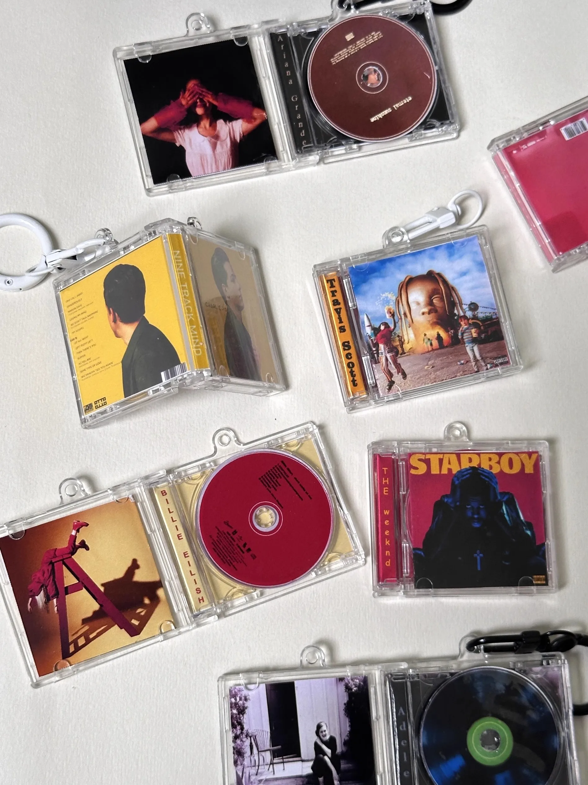 Классический брелок Ariana Grande MINI Music CD NFC Joji для ключей Play Songs Adele альбом сделай сам