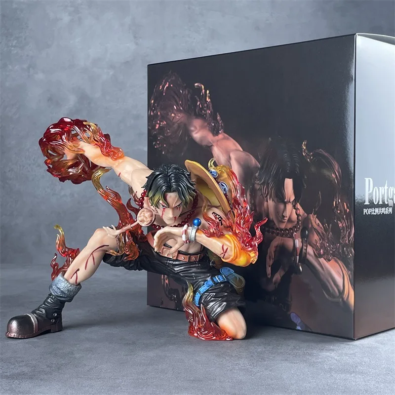 Фото Коллекционная фигурка Портгаса Д. Эйса из One Piece, серия PT Yandi Fire Fist, 17,5 см, ПВХ, настольное украшение, аниме-подарок №3