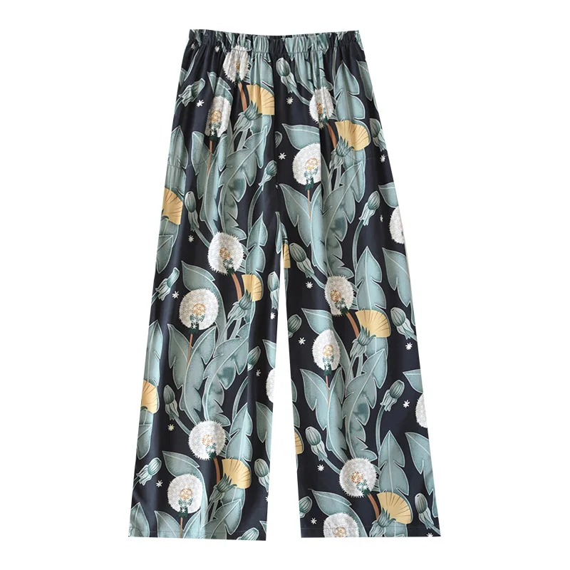 Women's Spring and Summer New Style Pajamas Thin Soft Cotton Loose Casual Home Pants Women's Cool Home Clothes Pajamas Homewear