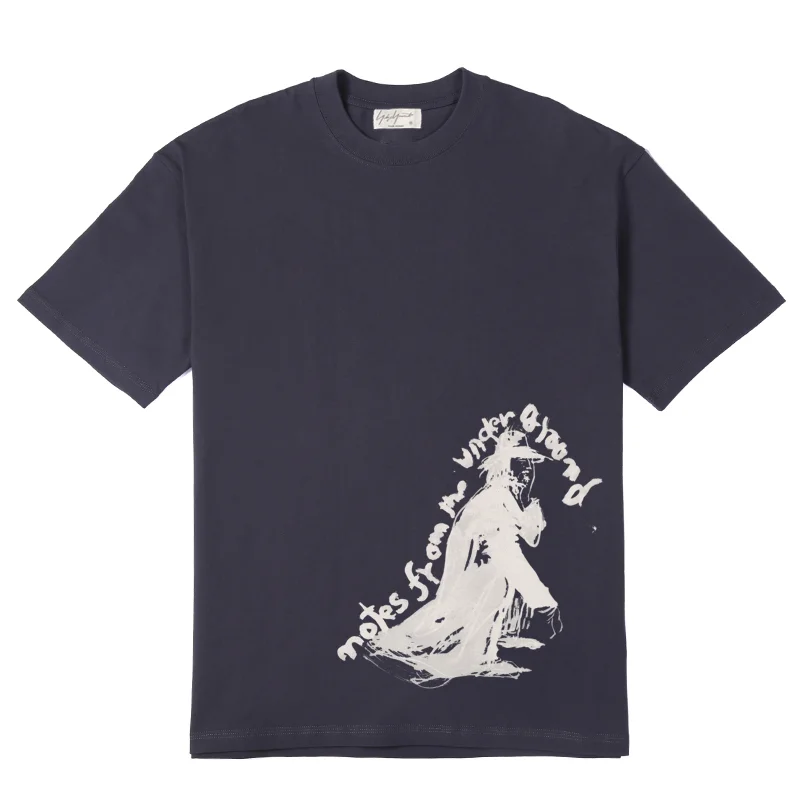 

Летняя мужская футболка Yohji Yamamoto Y-3 2023, абстрактные современные половинчатые топы с надписями и коротким рукавом для мужчин и женщин