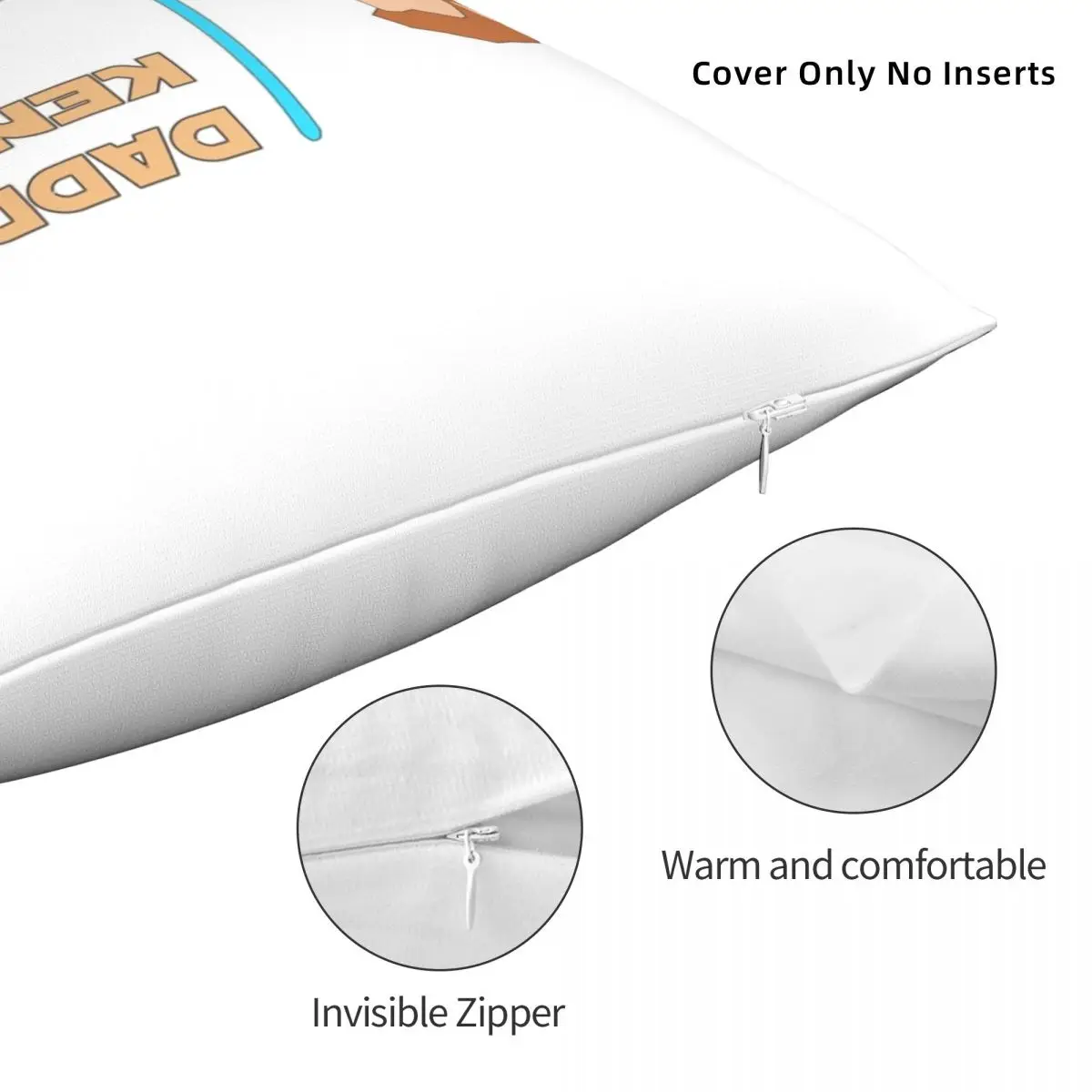 Квадратная подушка DAD-Wan Kenobi искусственная Полиэстеровая льняная бархатная