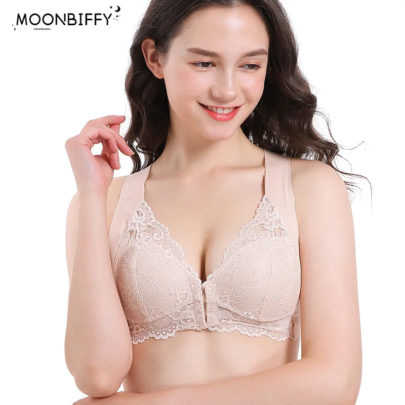 

Large Size Bras For Women Underwear Seamless Bra Push up Brassiere Lingerie Front Closure Bralette нижнее белье женское