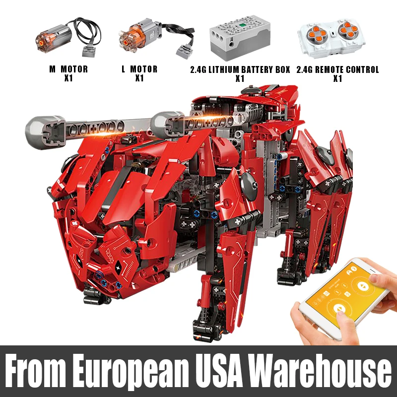 

MOULD KING 20005 Technical APP RC Motorized Walking Tank Model Assembly Building Blocks Bricks Kids Christmas Gift Toy