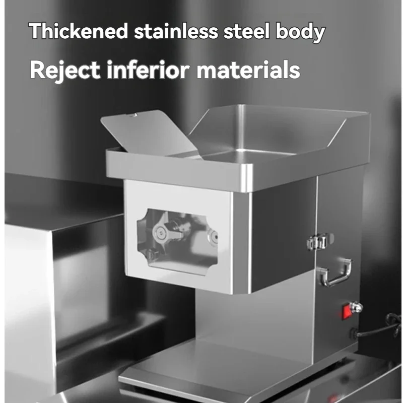 Машина для резки мяса коммерческая мощная настольная электрическая