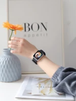 nylon loop strap for apple watch band se 41mm 45mm 44mm 40mm 42mm 38mm smartwatch accessories bracelet watch series 76543