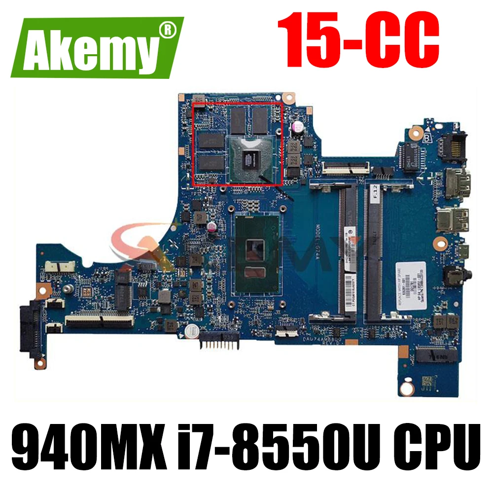 

Laptop motherboard For HP Pavillion 15-CC SR3LC i7-8550U N16S-GTR-S-A2 Mainboard 935891-001 935891-601 DAG74AMB8D0 100% working