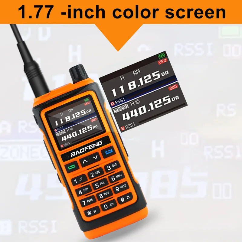 Baofeng UV17L Walkie Talkie Type-C Портативная функция сканера радиолюбителей дальнего