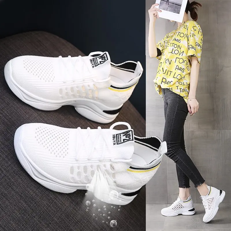 

Женская обувь, новый стиль досуга для дам, летняя плетеная дышащая сетчатая обувь, женская дышащая и удобная спортивная обувь для путешеств...