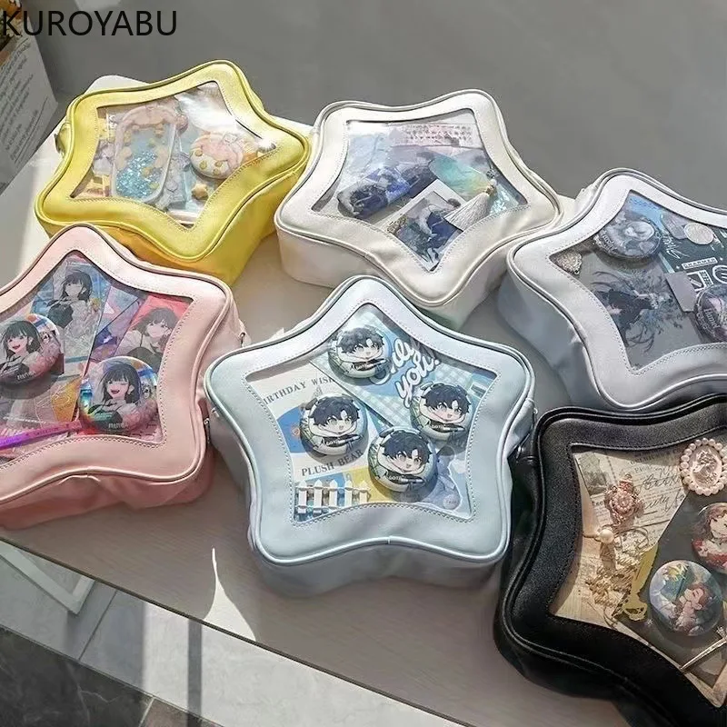 Модная женская сумка Kawaii Y2k через плечо со звездами женский водонепроницаемый