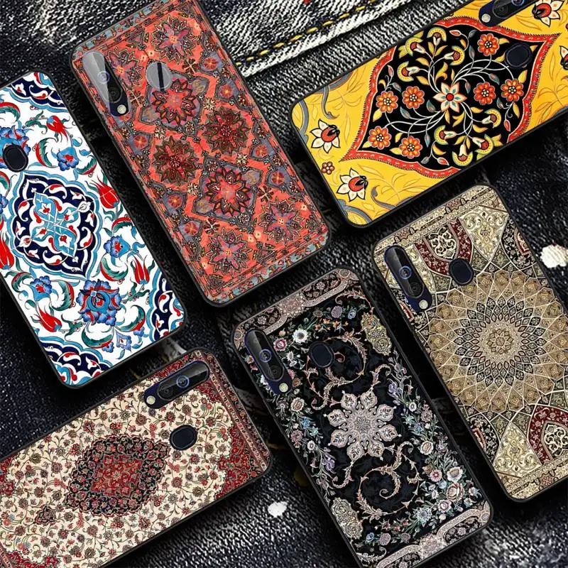 

Persian carpet Floral pattern Phone Case for Samsung A51 01 50 71 21S 70 31 40 30 10 20 S E 11 91 A7 A8 2018