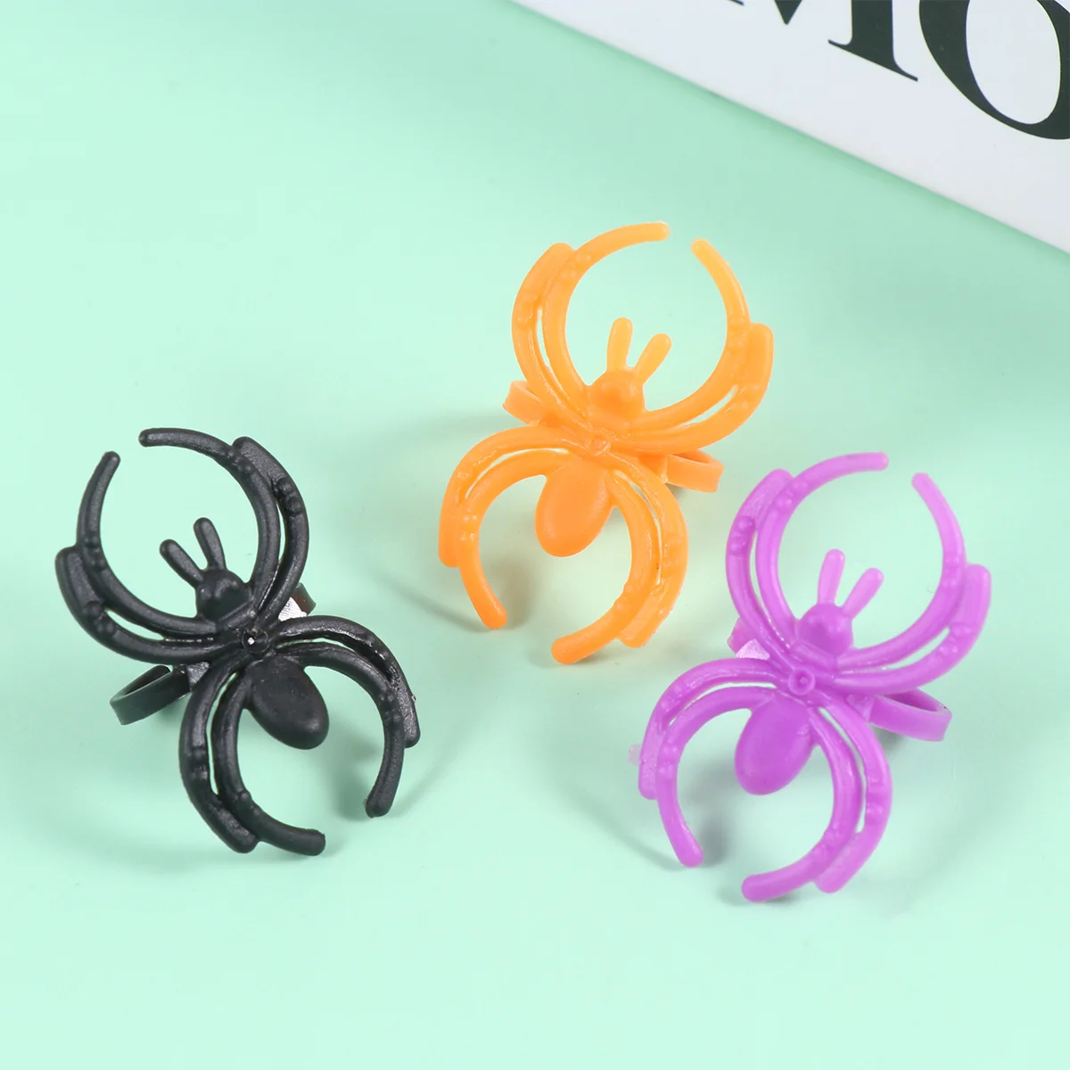 

Кольцо Хэллоуин летучая мышь кольца пластиковые детские пальцы игрушки Искусственный паук игрушка Женские аксессуары Сувениры принадлежн...