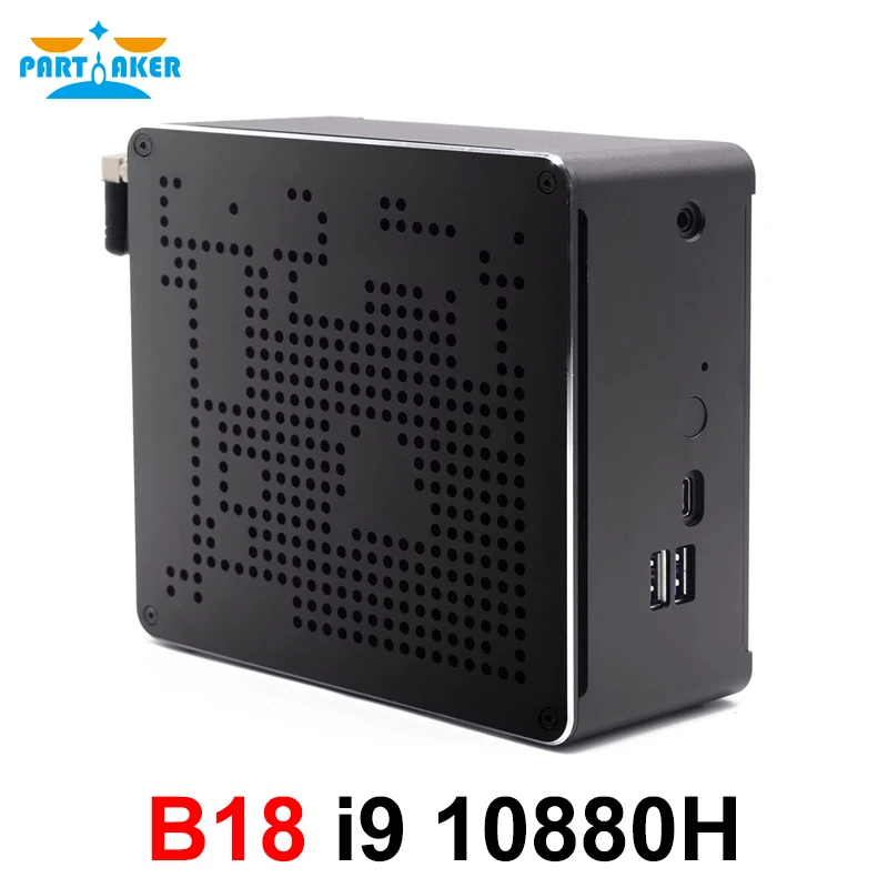 Powerful Mini PC 10Th Gen Intel i9 10880H 8 Cores 16 Threads Gaming Computer HDMI2.0 DP 4K Display Dual band AC WiFi