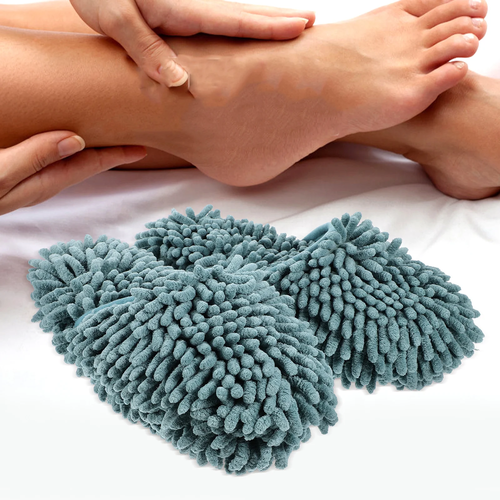 

Moppers Slippers Shoes Floor Reusable Sweeping Kitchen Cleaning Dust Chenille Washable Convenient