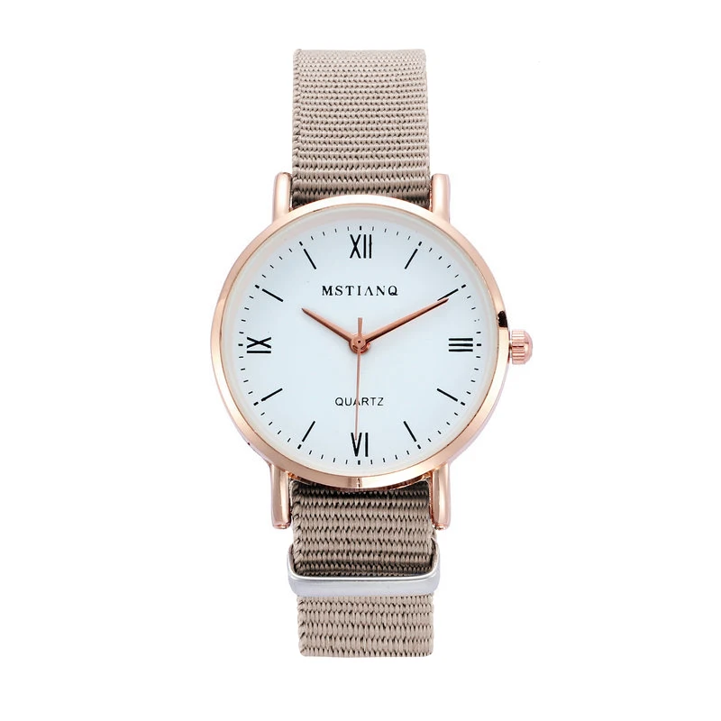 

Часы наручные женские с нейлоновым ремешком, модные повседневные Простые кварцевые, с маленьким циферблатом, 2022