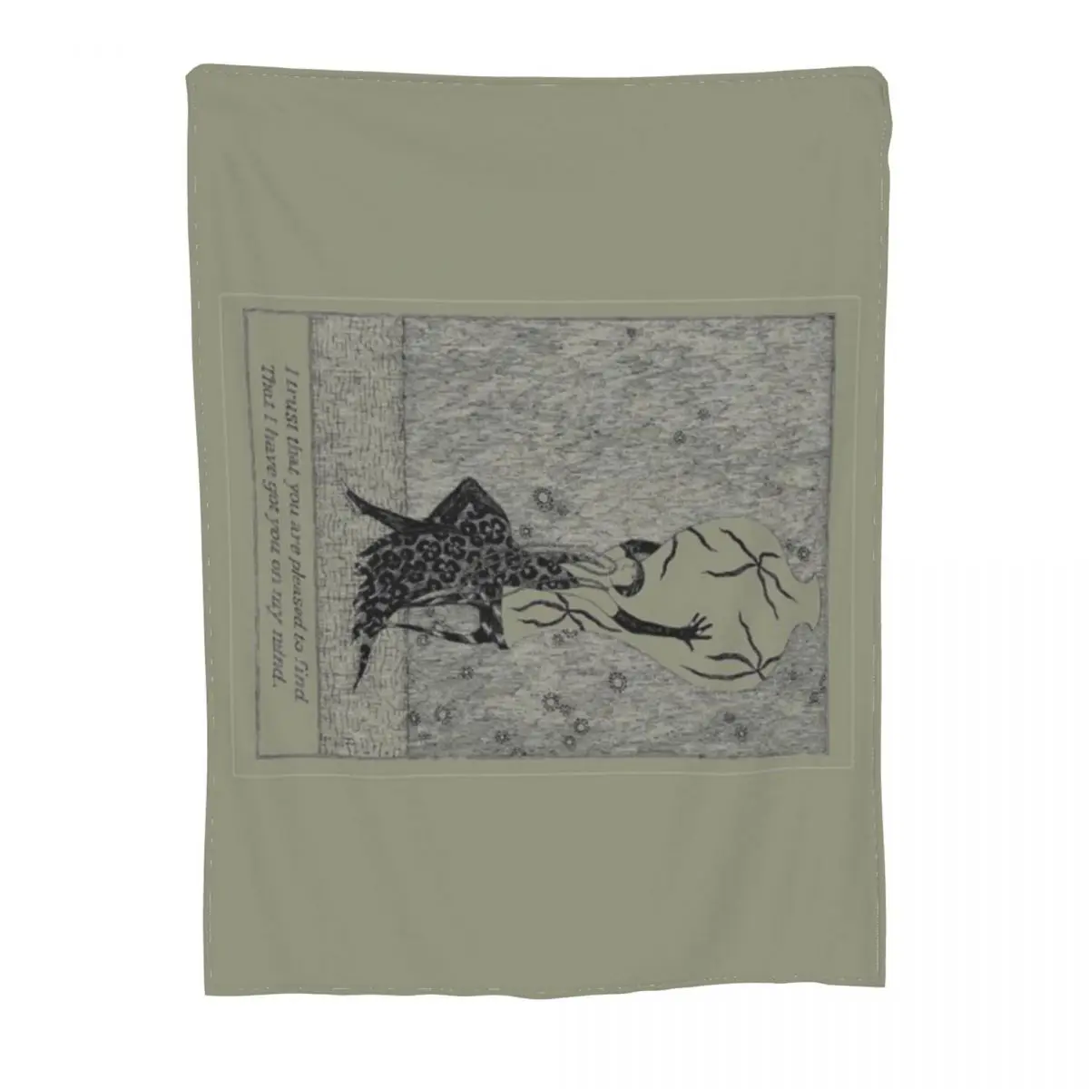 Эдвард Гори-на мне очень мягкое Флисовое одеяло