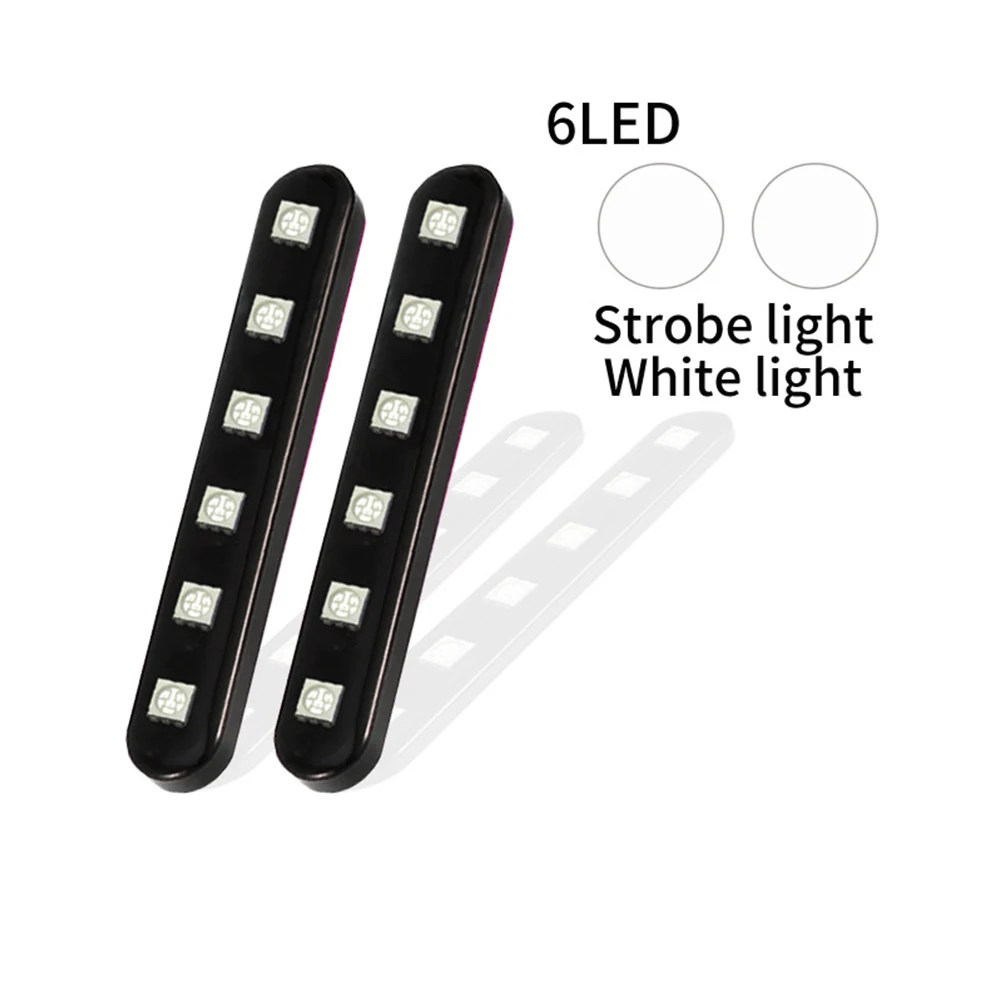 

2PCS LED Motorcycle Light Bar Strip Tail Turn Signal Tail Rear Brake Stop Bulb Lamp Brake Light Flashing Tail Indicator