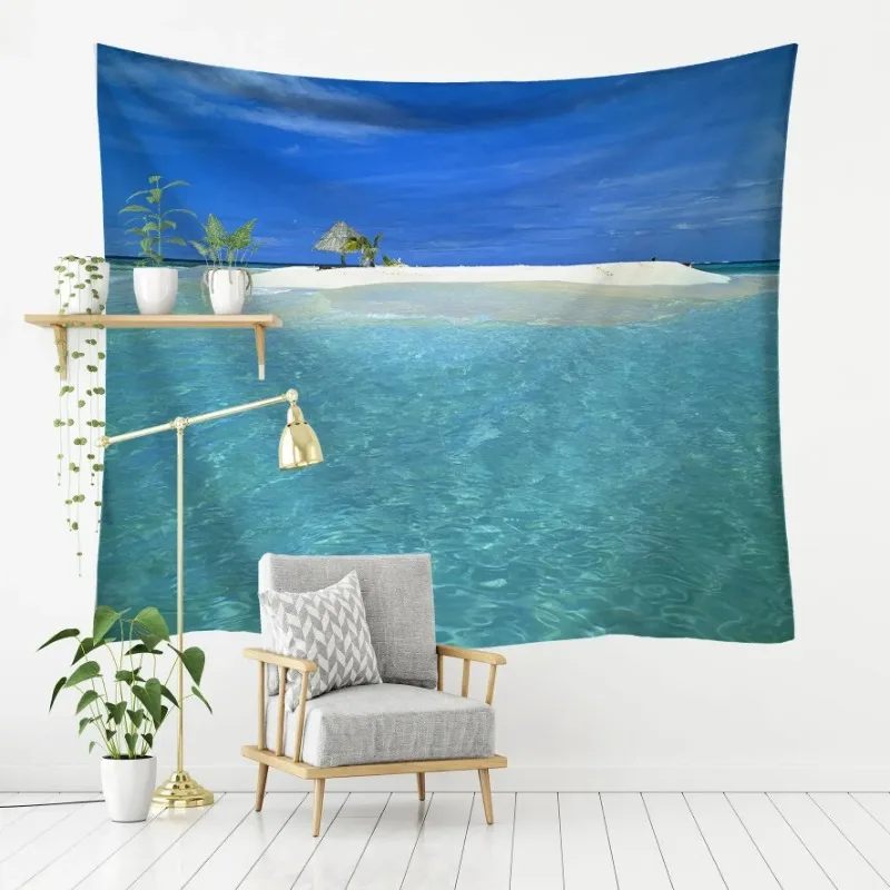 Пляжный пейзаж серии фон ткань Dahai узор гостиная спальня подвесная украшение