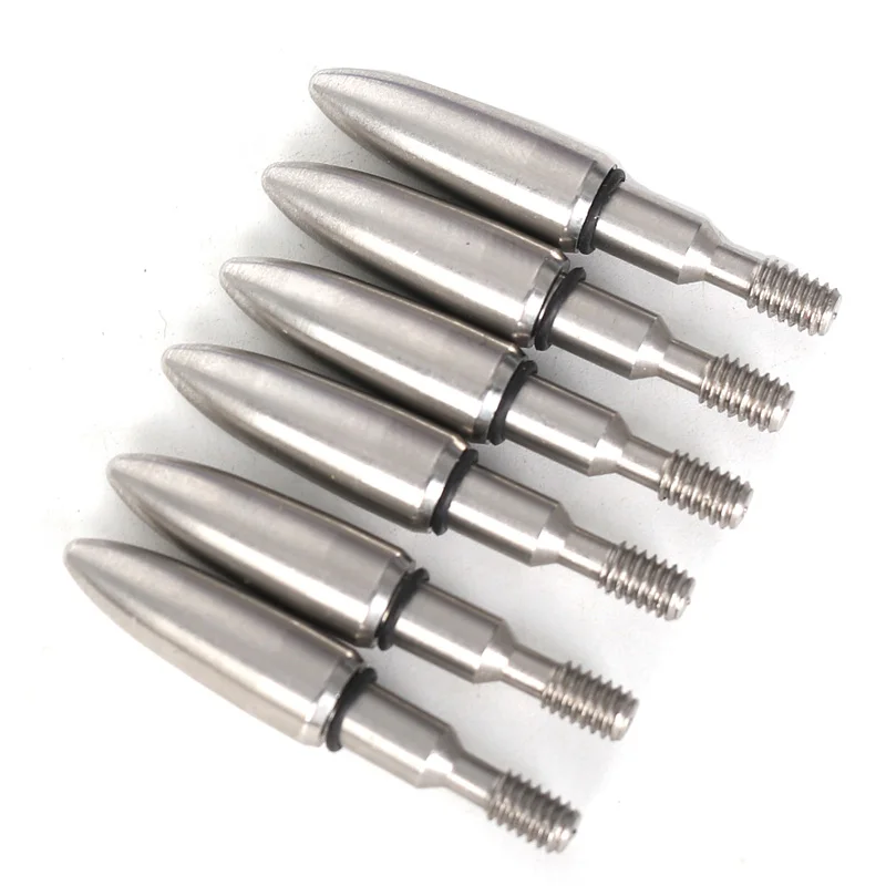 12/24pcs 100/125 Grain Stainless Steel Arrow Head Archery Arrow Tips Point For Recurve Compound Bow Shooting Arrow Accessory