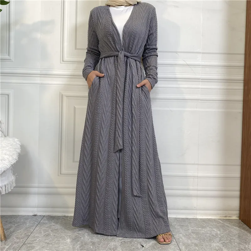

Knitting Muslim Abaya Kaftan Dubai Eid Dress Caftan Marocain Abayas Women Turkey Jilbab Islam Clothing Fashion Long Dresses Robe