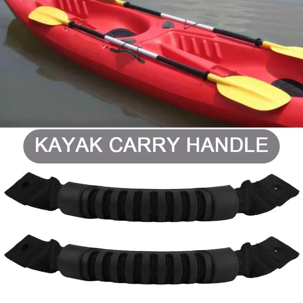 

2PCS Rubber Kayak Carry Handles Durable Canoe Boat Handle Replacement Accessory Kit For Kayaks Suitcase Luggage