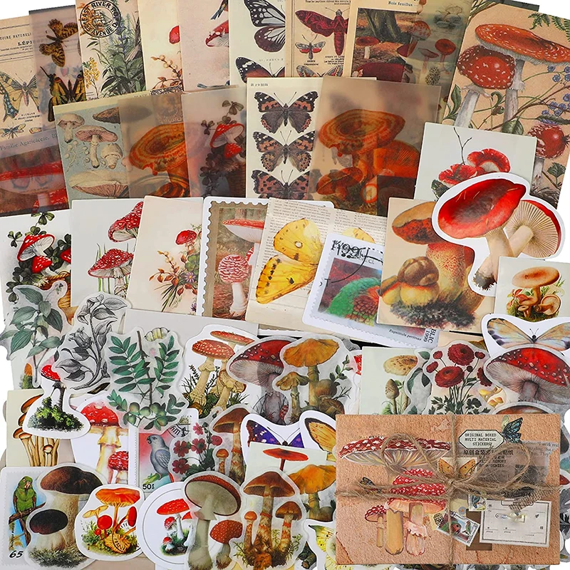 60 шт. стикеры в виде цветов и растений