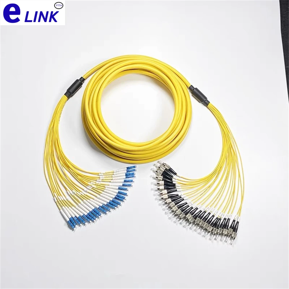 оптоволоконный патчкорд 24 ядра LC-LC 150-300 м одномодовый 200 250 в комплекте перемычка SC