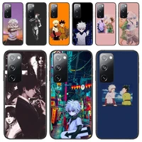 hunter x hunter soft phone case for samsung galaxy s30 s21 fe s20 s7 s5 s8 plus s9 s10 s10e s21 ultra note 10 lite phone cover