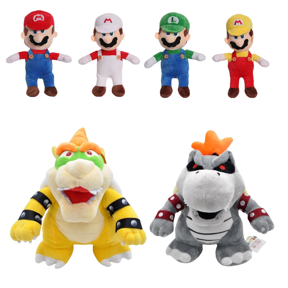 

Mario Bros Bowser Koopa Plush Anime Super Marios Toad Banktoad Mailtoad Luigi Plush Doll Pendant Toys Stuffed Dolls Kids Gifts