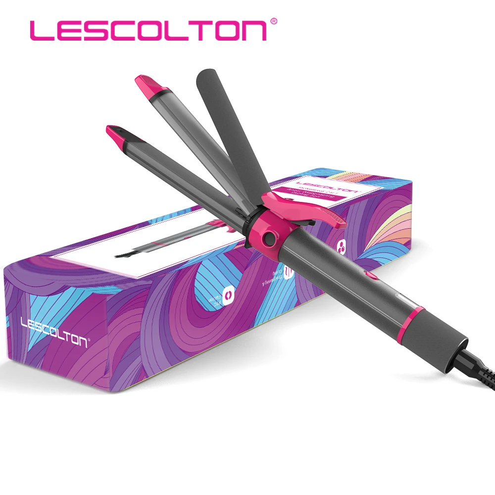 

Lescolton 2in1 Ceramic Hair Curling Irons Straightener Hair Curler Roller Straightening Irons Styling TooIs Wands Dual Voltage