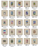 nn yixiao counted cross stitch kit cross stitch rs cotton with cross stitch princess stamps fairytale castle 2