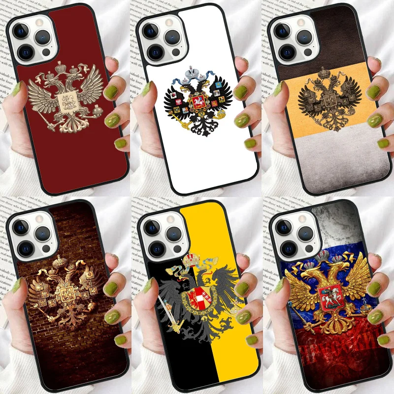 Чехол для телефона с гербом России iphone SE2020 15 14 6 7 8 plus XR XS 11 12 13 Pro max мягкий бампер