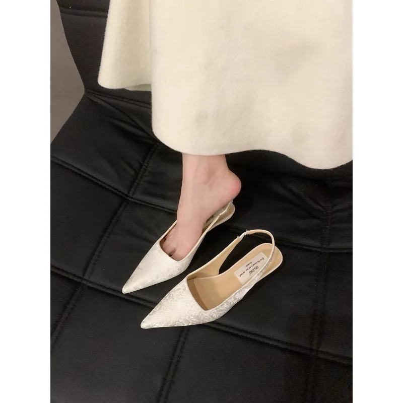 Новинка Модные женские босоножки блестящие туфли-лодочки на тонком высоком